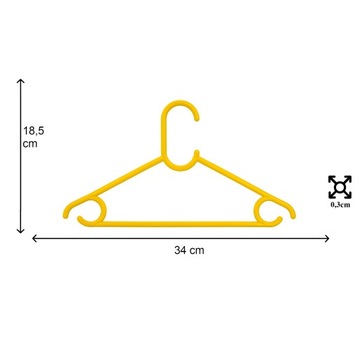РАЗНОЦВЕТНЫЕ ВЕШАЛКИ ДЛЯ ДЕТСКОЙ ОДЕЖДЫ 25 ШТ.