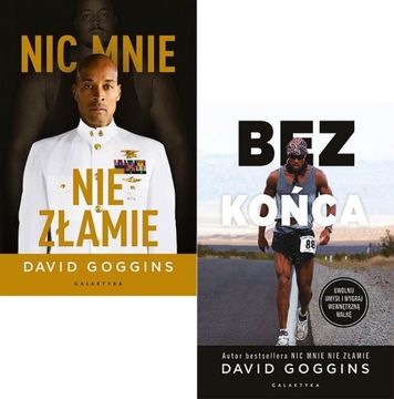 GOGGINS x2 pakiet NIC MNIE NIE ZŁAMIE / BEZ KOŃCA