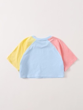 KLASYCZNA PROSTA KRÓTKI RĘKAW SHEIN 122 KRÓTKA KOSZULKA TOP CROP NADRUK