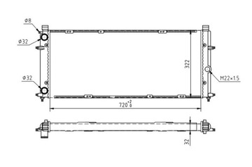 CHŁODNICA VW T4 1.9D,2.4D 90-94
