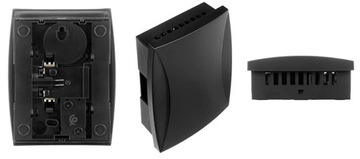 Звонок дверной Двухцветный гонг БИМ-БАМ 230В черный GNS-92