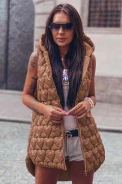 Безрукавка стеганое сердце S/M