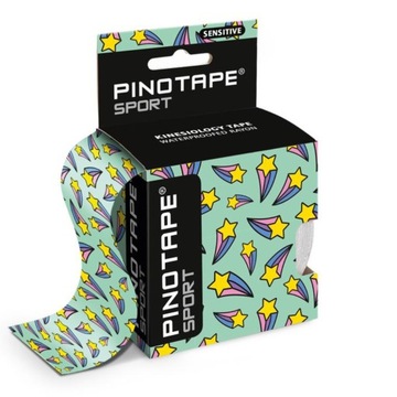 Taśma do kinesiotapingu PINO 5cm x 5m gwiazdy