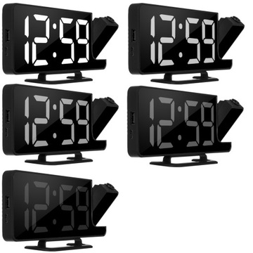 Будильник Цифровые часы Проектор Светодиодное зеркало