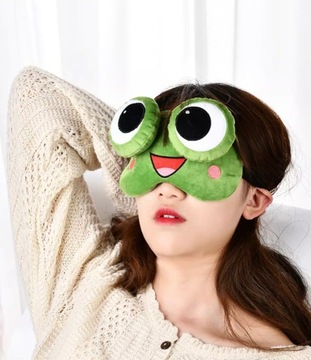 МАСКА ДЛЯ СПЯНИЯ ДЛЯ ГЛАЗ РАССЛАБЛЕНИЕ лягушка OLDMAN FROG НА Резинка