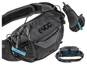 NERKA TORBA BIODROWA ROWEROWA EVOC HIP PACK PRO 3 l BLACK/CARBON GREY