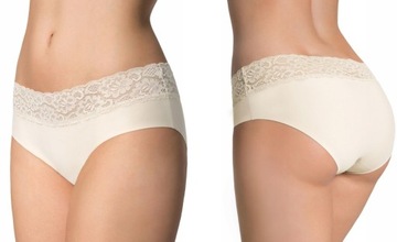 Julimex figi bezszwowe Hipster Panty L beż