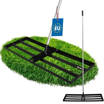 NIWELATOR RĘCZNY STALOWY DO TERENU TRAWNIKA KRETOWISK 90x30 RÓWNIARKA TRZON