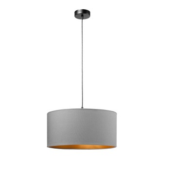 LAMPA WISZĄCA SUFITOWA MAXI ABAŻUR TKANINA LED