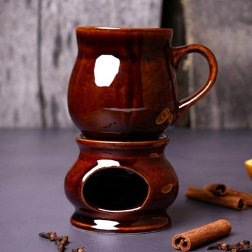 Podgrzewacz kamionkowy do kubka, pod kubek Stodesek