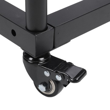 Передвижная тележка для хранения винила. Стальная трубка. Универсальный и устойчивый держатель виниловых рулонов.