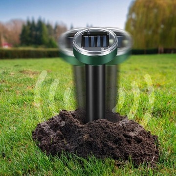 4 xx SILNY ODSTRASZACZ NA KRETY NORNICE MYSZY KUNY GRYZONIE SOLARNY