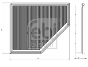 FEBI BILSTEIN 173185 FILTR VZDUCHU