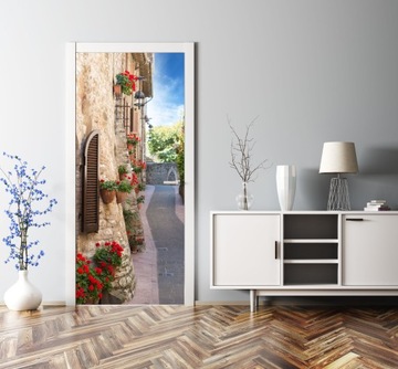 МНОГОквартирный ДОМ ГОРОД ДВЕРЬ НАКЛЕЙКА ФОТО ОБОИ