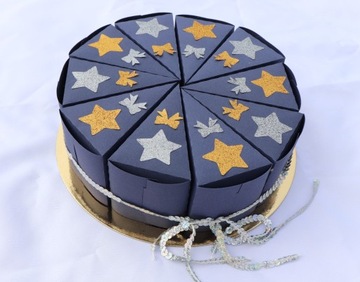 Торт «Спасибо» из бумаги, 10 шт, готовые блестки