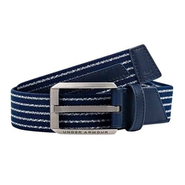 Pasek UNDER ARMOUR elastyczny parciany do spodni granatowy 100 cm