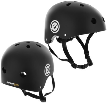 ENERO PRO Kask KATANA SKATE na hulajnogę deskorolkę CZARNY rozmiar M