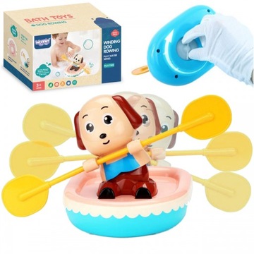 WOOPIE Игрушка для ванны Заводной понтон для гребной собаки