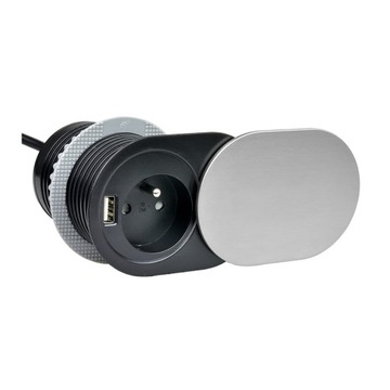 SLIDE BOX Gniazdo meblowe 230V/ USB