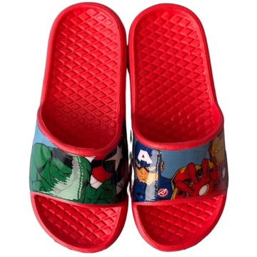 KLAPKI BASENOWE PIANKOWE DZIECIĘCE LEKKIE PLAŻOWE AVENGERS MARVEL 30/31