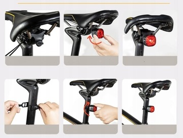 Lampka latarka rowerowa przód Specter Loong 600 lm + tył pod siodełko USB C