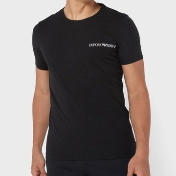 Emporio Armani t-shirt koszulka męska czarna 2-pack L