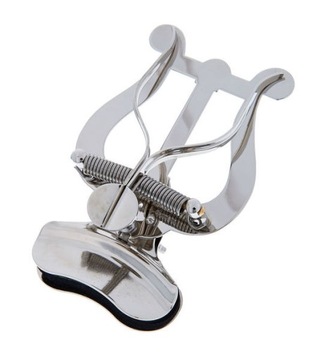 Lirka Trąbka RMB duża 2 dociska. nikiel na czarę