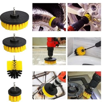 НАБОР ЩЕТКОВ ДЛЯ МОЙКИ ОБИВКИ ДЛЯ ОТВЕРТКИ, 4 ШТ.