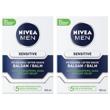 Łagodzący balsam po goleniu NIVEA MEN Sensitive x2