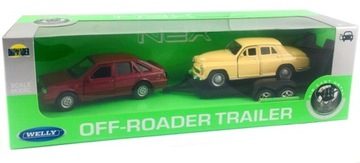 КОМПЛЕКТ WELLY 2-PACK POLONEZ CARO PLUS + FIAT 126p 1:34