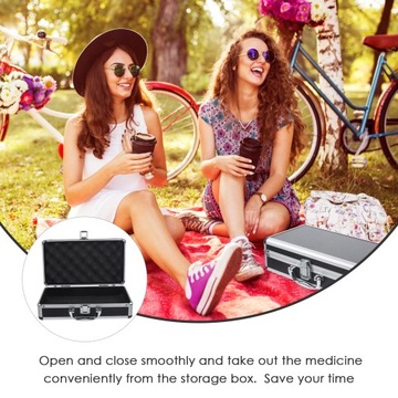 Чемодан для инструментов, алюминиевый портфель для макияжа, маленький, жесткий