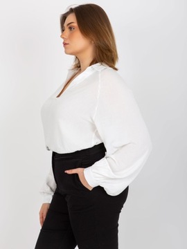 Koszulowa BLUZKA damska PLUS SIZE elegancka - M/L