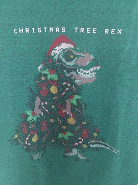 Bluza Świąteczna Xmas na prezent S męska Ś5 dinozaur choinka