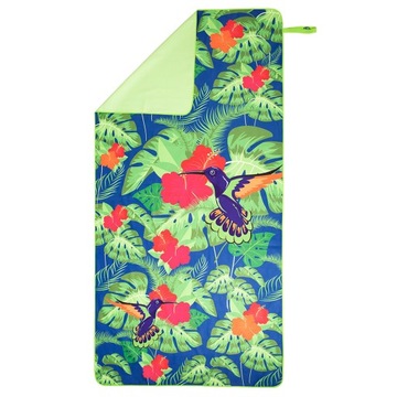 Быстросохнущее банное полотенце из микрофибры, 80 x 160 см, зеленое, спортивное.