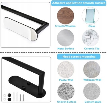 Держатель кухонного полотенца, сверление не требуется.