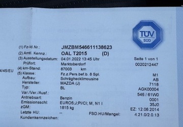 Mazda 3 III Sedan 2.0 SKYACTIV-G 120KM 2014 Mazda 3 2,0 120KM Bi-XENON Navi LED Climatronic Bezwypadkowy Serwis 2.0, zdjęcie 25