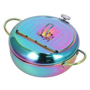 Фритюрница из нержавеющей стали с термометром