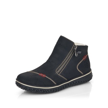 RIEKER TEX buty, botki, trzewiki damskie, czarne L4270