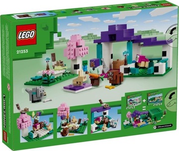 KLOCKI LEGO MINECRAFT 21253 REZERWAT ZWIERZĄT PREZENT DLA DZIECKA + TORBA