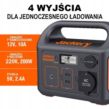СОЛНЕЧНЫЙ ГЕНЕРАТОР JACKERY EXPLORER 240EU + СОЛНЕЧНАЯ