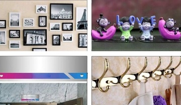 MOCNA TAŚMA DWUSTRONNA 2m NANO TAŚMA WIELOKROTNEGO UŻYTKU 200CM EASY GRIP