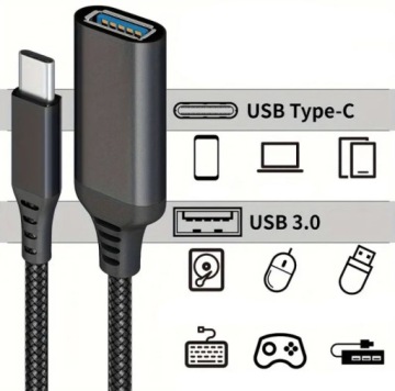 АДАПТЕР АДАПТЕР USB C — USB 3.0 OTG-кабель для ноутбука-телефона