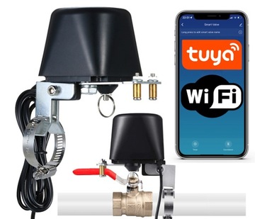 Sterownik Siłownik Zaworu Wody Gazu Zawór TUYA WIFI SMART HOME + ZASILACZ