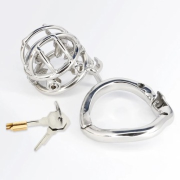 Стальной пояс целомудрия Penis Cage с невероятными шипами cbt BDSM