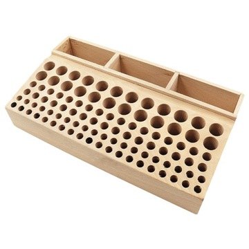 Wooden Leather Punch Craft Tool Rack 46/98Holes Leathercraft Stand 98 Holes