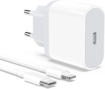 БЫСТРОЕ ЗАРЯДНОЕ УСТРОЙСТВО ДЛЯ IPHONE CUB 20ВТ + КАБЕЛЬ 1М / USB-C - ОСВЕЩЕНИЕ IPHONE