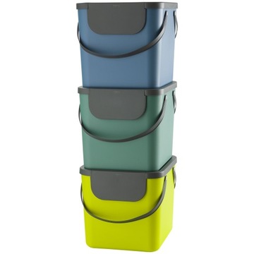 Корзина сортировки отходов 40L Blue Rotho Albul