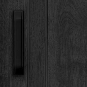 Раздвижные гармонии двери ПВХ ПВХ ST2A Black 83 см