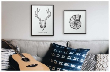 настенный плакат 50x70cm RETRO VINTAGE home sweet