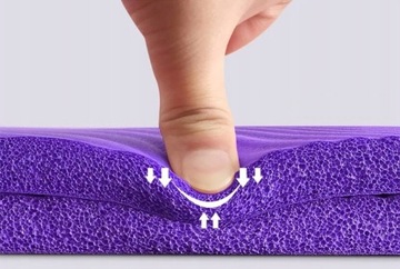 КОВРИК ДЛЯ ФИТНЕС-ЙОГИ - STAR THICK PURPLE ГИМНАСТИЧЕСКИЙ 183x61x0,8